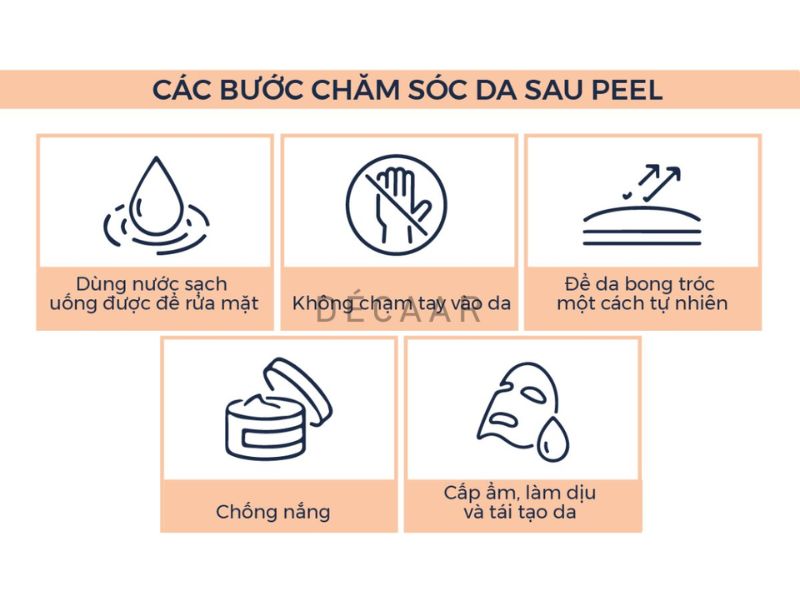 Một vài lưu ý khi peel da